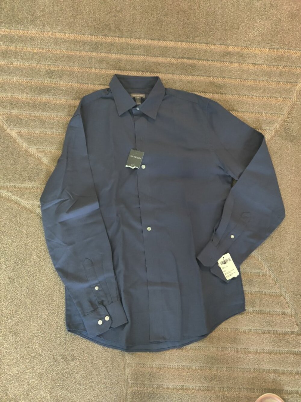 Men's VanHeusen Wrinkle Free Dobby Dress Shirt - Size S